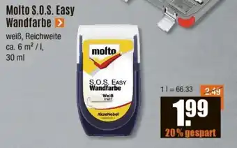 V Baumarkt Molto S.O.S. Easy Wandfarbe Angebot
