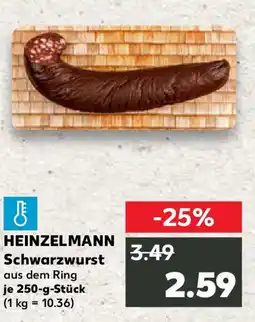 Kaufland HEINZELMANN Schwarzwurst Angebot