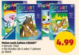 PENNY Malen nach Zahlen CREART Angebot