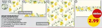 PENNY Airlaid-Tafelkollektion* Frühlingshafte Designs 112er-Packung Servietten 212er-Packung Tischsets Angebot