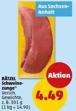 PENNY RÄTZEL Schweine- zunge Angebot