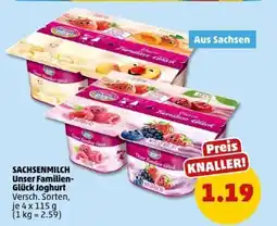 PENNY SACHSENMILCH Unser Familien- Glück Joghurt Angebot