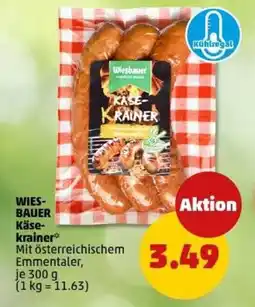 PENNY WIES- BAUER Käse- krainer Angebot