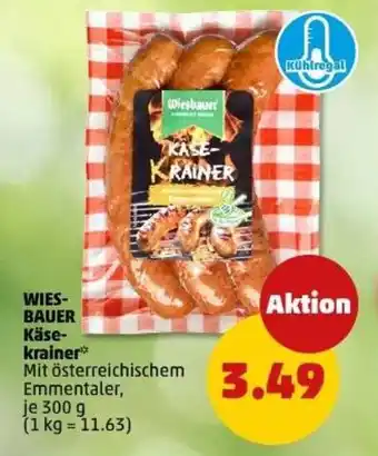 PENNY WIES- BAUER Käse- krainer Angebot