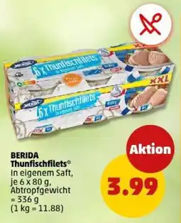 PENNY BERIDA Thunfischfilets Angebot