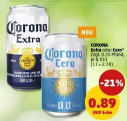 PENNY CORONA Extra oder Cero Angebot