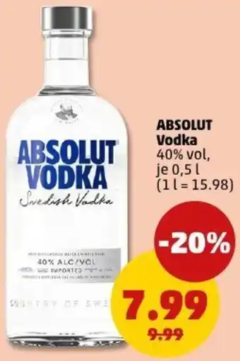 PENNY ABSOLUT Vodka Angebot
