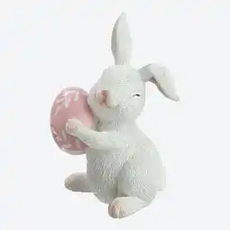 NKD Deko-Figur Hase mit Ei, ca. 7x7x12cm Angebot