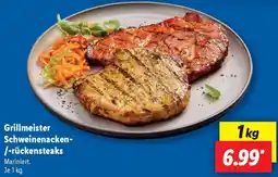 Lidl Grillmeister Schweinenacken- /-rückensteaks Angebot