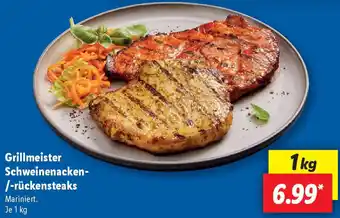 Lidl Grillmeister Schweinenacken- /-rückensteaks Angebot