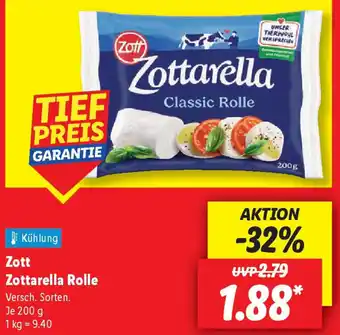 Lidl Zott Zottarella Rolle Angebot