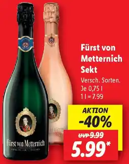 Lidl Fürst von Metternich Sekt Angebot