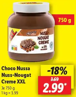 Lidl Choco Nussa Nuss-Nougat Creme XXL Angebot