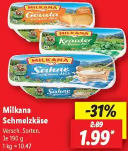 Lidl Milkana Schmelzkäse Angebot