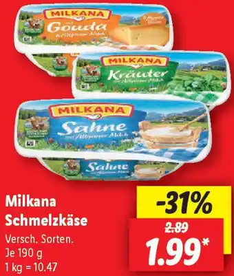 Lidl Milkana Schmelzkäse Angebot