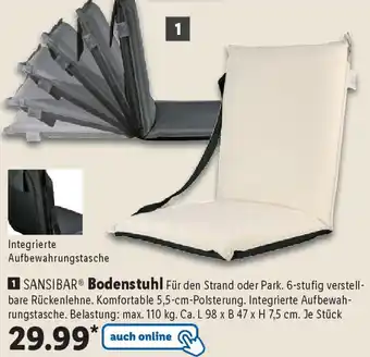 Lidl SANSIBAR Bodenstuhl Angebot