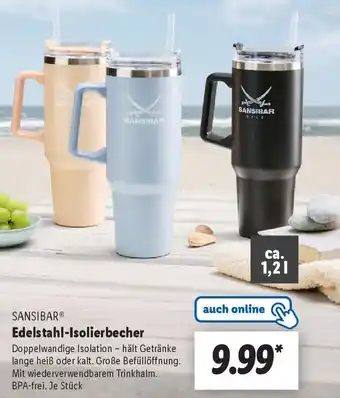 Lidl SANSIBAR Edelstahl-Isolierbecher Angebot