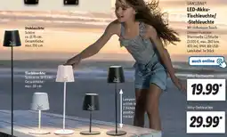 Lidl SANSIBAR LED-Akku Tischleuchte/ Stehleuchte Angebot