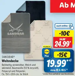 Lidl SANSIBAR Wohndecke Angebot