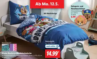 Lidl Kinder Renforcé-Wendebettwäsche Angebot