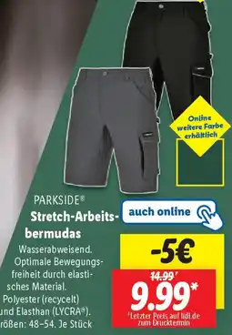 Lidl PARKSIDE Stretch-Arbeitsbermudas Angebot
