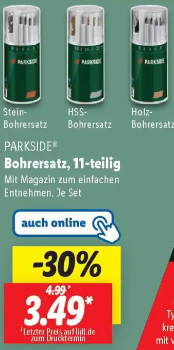 Lidl PARKSIDE Bohrersatz, 11-teilig Angebot