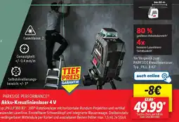 Lidl PARKSIDE PERFORMANCE Akku-Kreuzlinienlaser 4 V Angebot