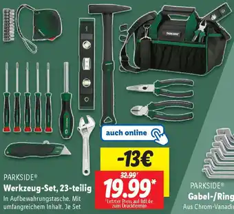 Lidl PARKSIDE Werkzeug-Set, 23-teilig Angebot