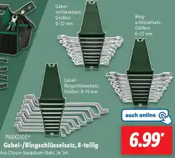 Lidl PARKSIDE Gabel-/Ringschlüsselsatz, 8-teilig Angebot