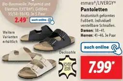 Lidl esmara/LIVERGY Pantoletten Angebot