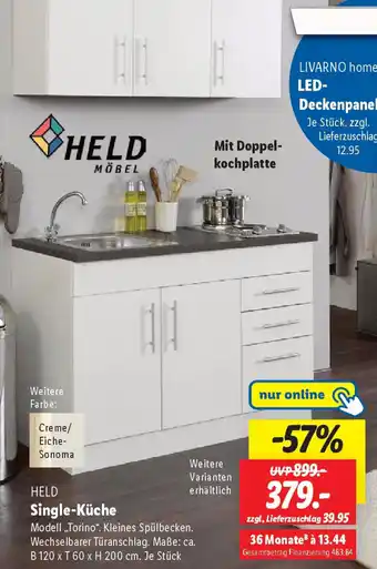 Lidl HELD Single-Küche Angebot