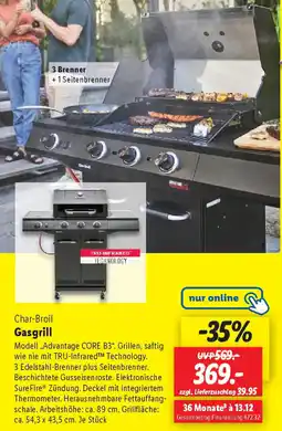 Lidl Char-Broil Gasgrill Angebot
