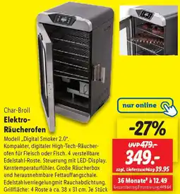 Lidl Char-Broil Elektro Räucherofen Angebot