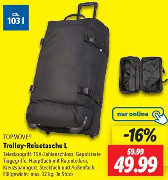 Lidl TOPMOVE Trolley-Reisetasche L Angebot