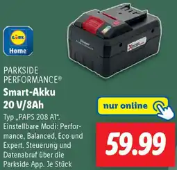 Lidl PARKSIDE PERFORMANCE Smart-Akku 20 V/8Ah Angebot