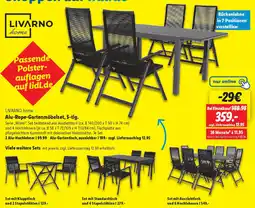 Lidl LIVARNO home Alu-Rope-Gartenmöbelset, 5-tlg. Angebot