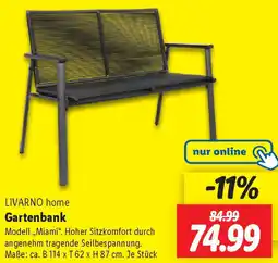Lidl LIVARNO home Gartenbank Angebot