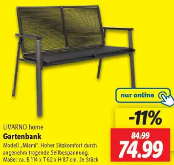 Lidl LIVARNO home Gartenbank Angebot