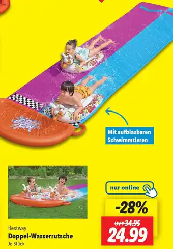 Lidl Bestway Doppel-Wasserrutsche Angebot