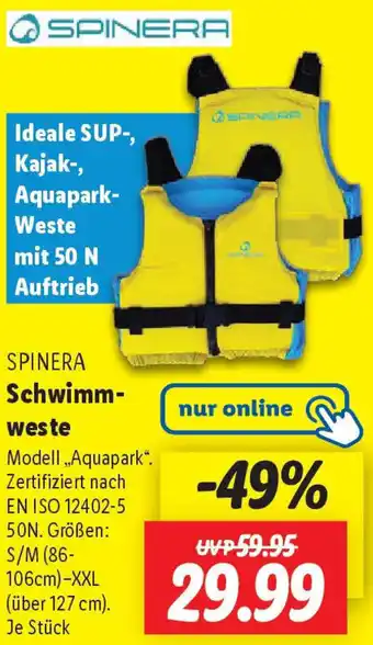 Lidl SPINERA Schwimmweste Angebot
