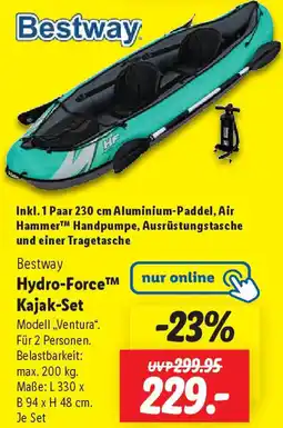 Lidl Bestway Hydro-Force Kajak-Set Angebot