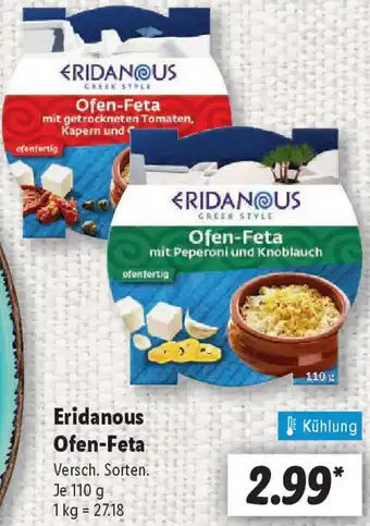 Lidl Eridanous Ofen-Feta Angebot