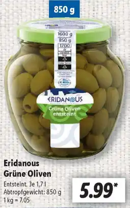 Lidl Eridanous Grüne Oliven Angebot