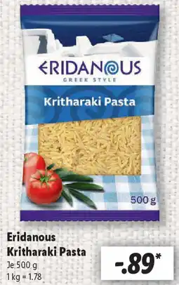 Lidl Eridanous Kritharaki Pasta Angebot