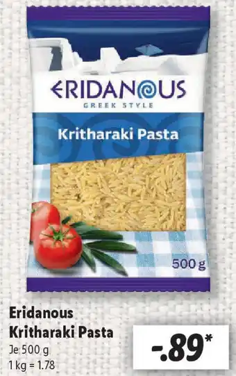 Lidl Eridanous Kritharaki Pasta Angebot