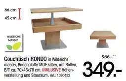 Zurbrüggen Couchtisch RONDO Angebot