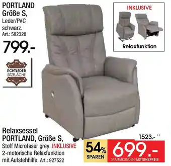 Zurbrüggen Relaxsessel PORTLAND, Größe S, Angebot