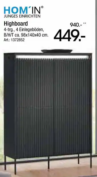 Zurbrüggen HOM'IN Highboard Angebot