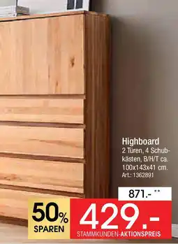 Zurbrüggen WALDWELT Highboard Angebot