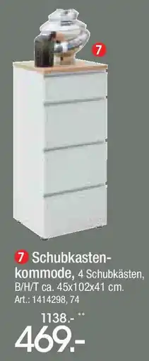 Zurbrüggen Dieter Knoll Schubkasten- kommode Angebot